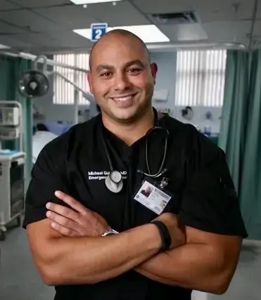 Michael Guirguis, MD, board-certified emergency physician and executive protection medical director